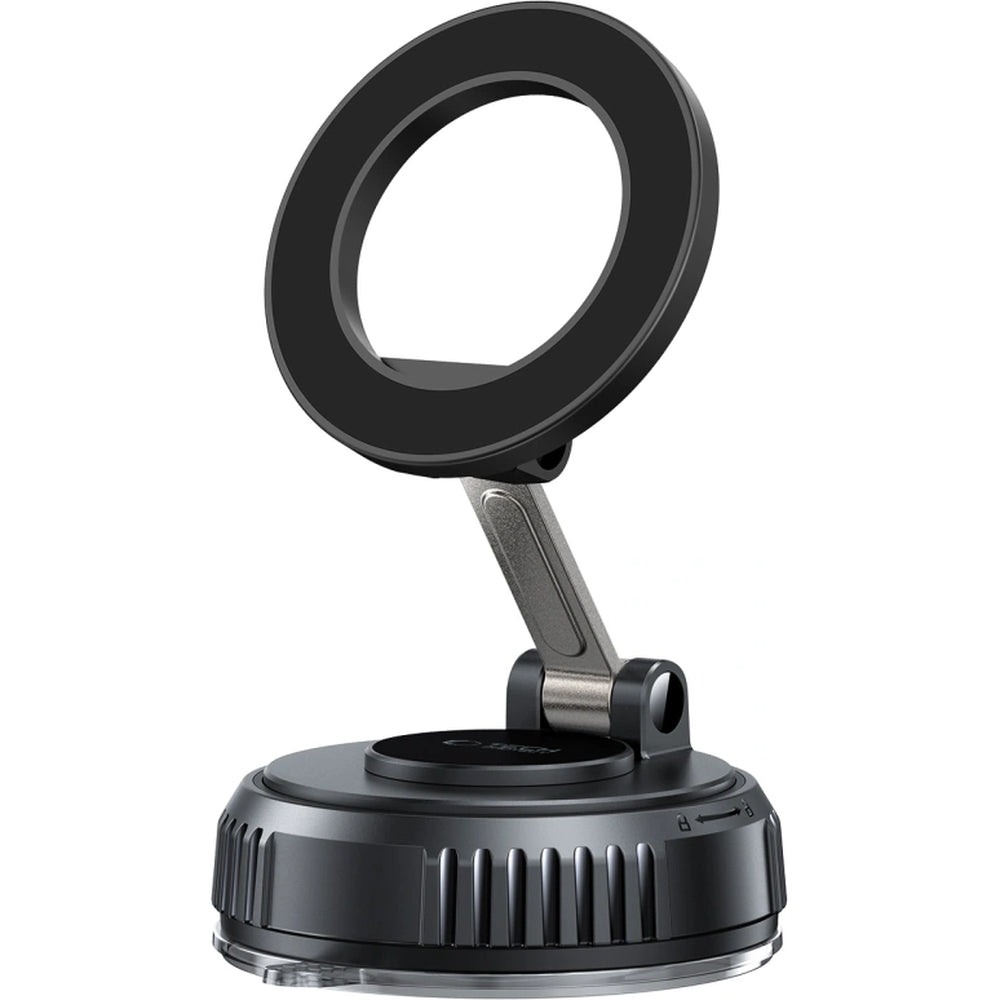 Magnetischer Autohalter für Windschutzscheibe/Armaturenbrett für MagSafe Tech-Protect N61, Schwarz