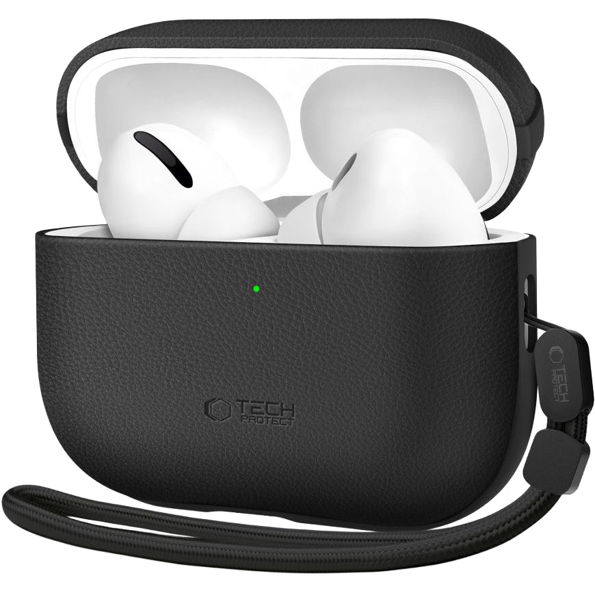 Schutzhülle für AirPods Pro 3, Tech-Protect NaturalFit, Schwarz