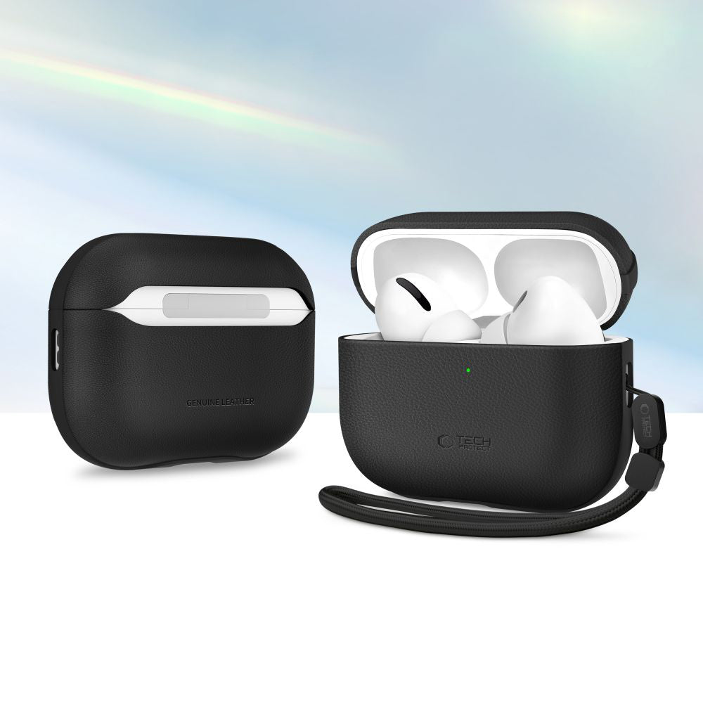 Schutzhülle für AirPods Pro 3, Tech-Protect NaturalFit, Schwarz