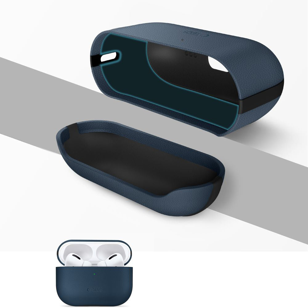 Schutzhülle für AirPods Pro 3, Tech-Protect NaturalFit, Dunkelblau