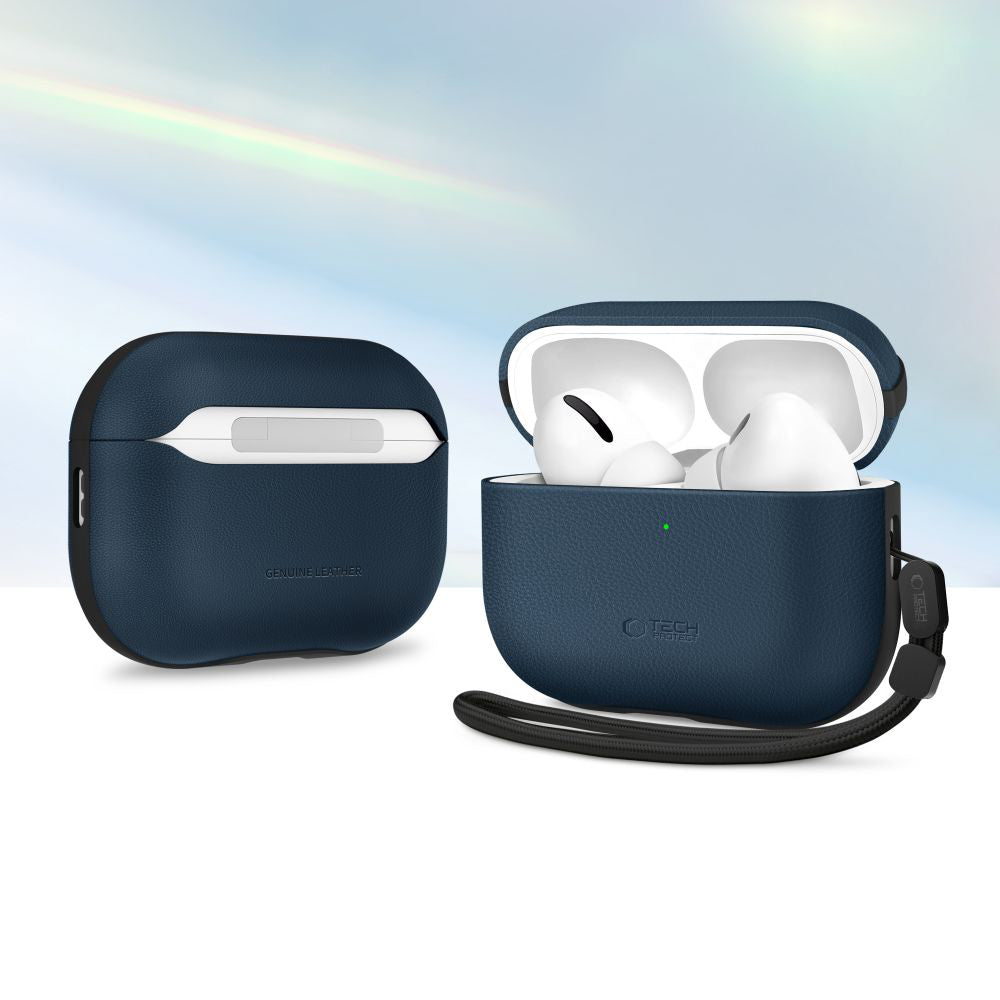 Schutzhülle für AirPods Pro 3, Tech-Protect NaturalFit, Dunkelblau