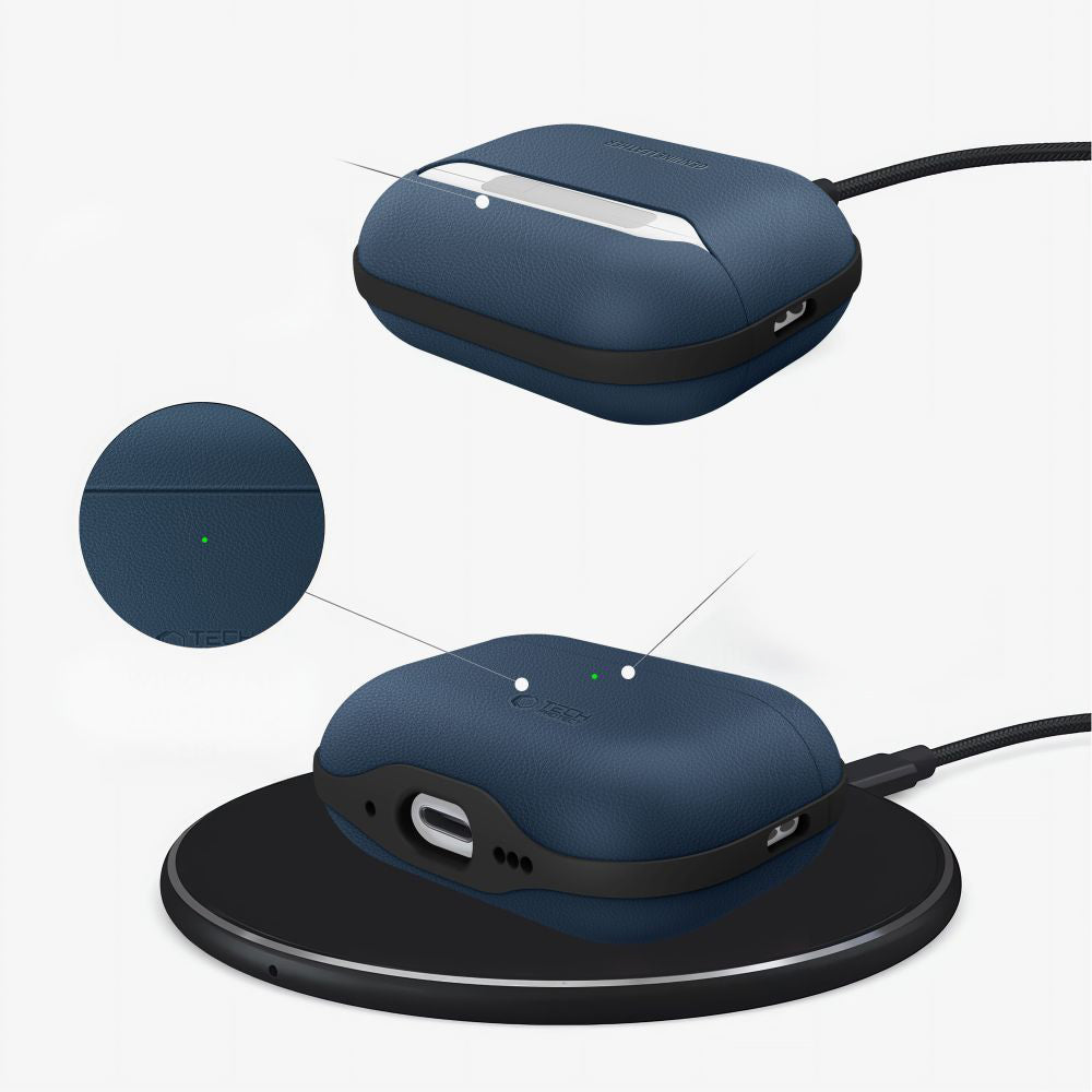 Schutzhülle für AirPods Pro 3, Tech-Protect NaturalFit, Dunkelblau