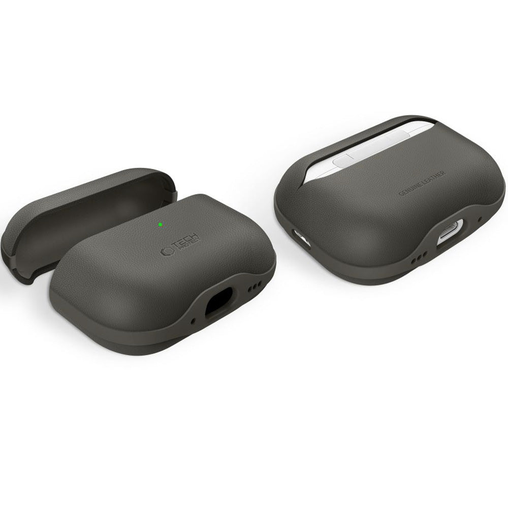 Schutzhülle für AirPods Pro 3, Tech-Protect NaturalFit, Dunkelgrau