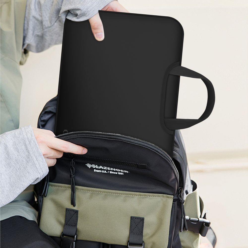 Schutzhülle für 13" / 14" Laptop, Tech-Protect Neopren Bag, Schwarz