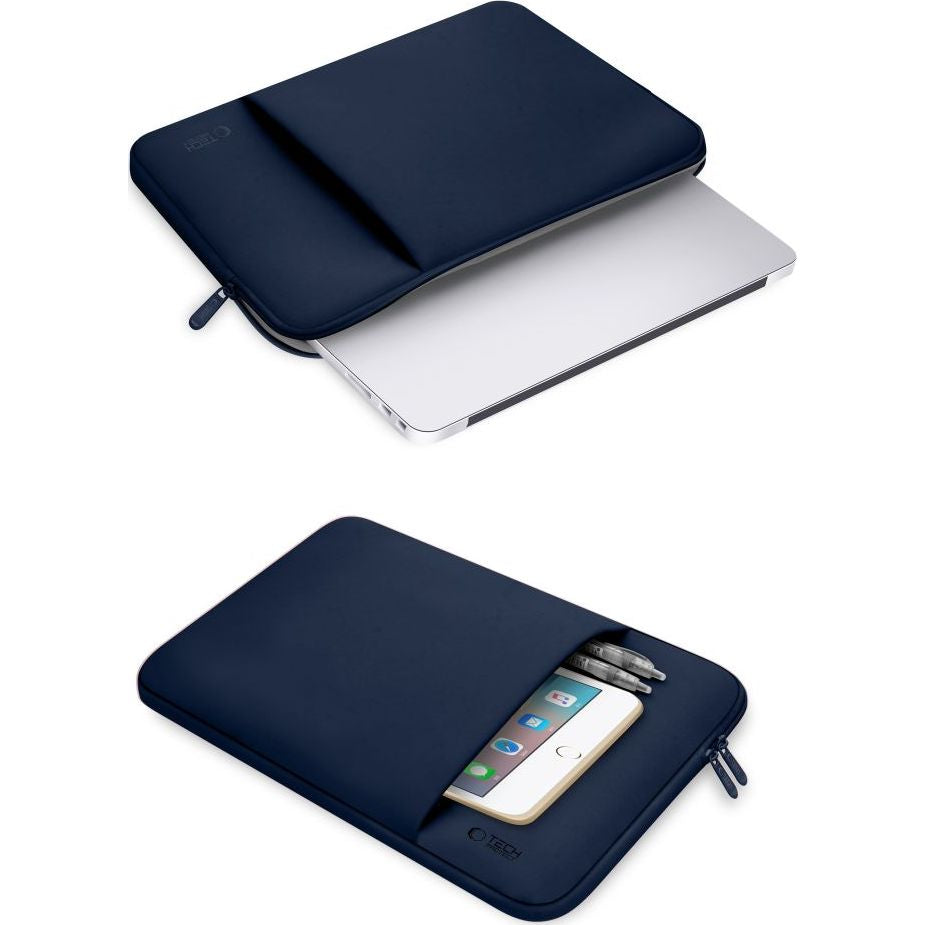 Schutzhülle für 14" Laptop, Tech-Protect Neopren, Dunkelblau