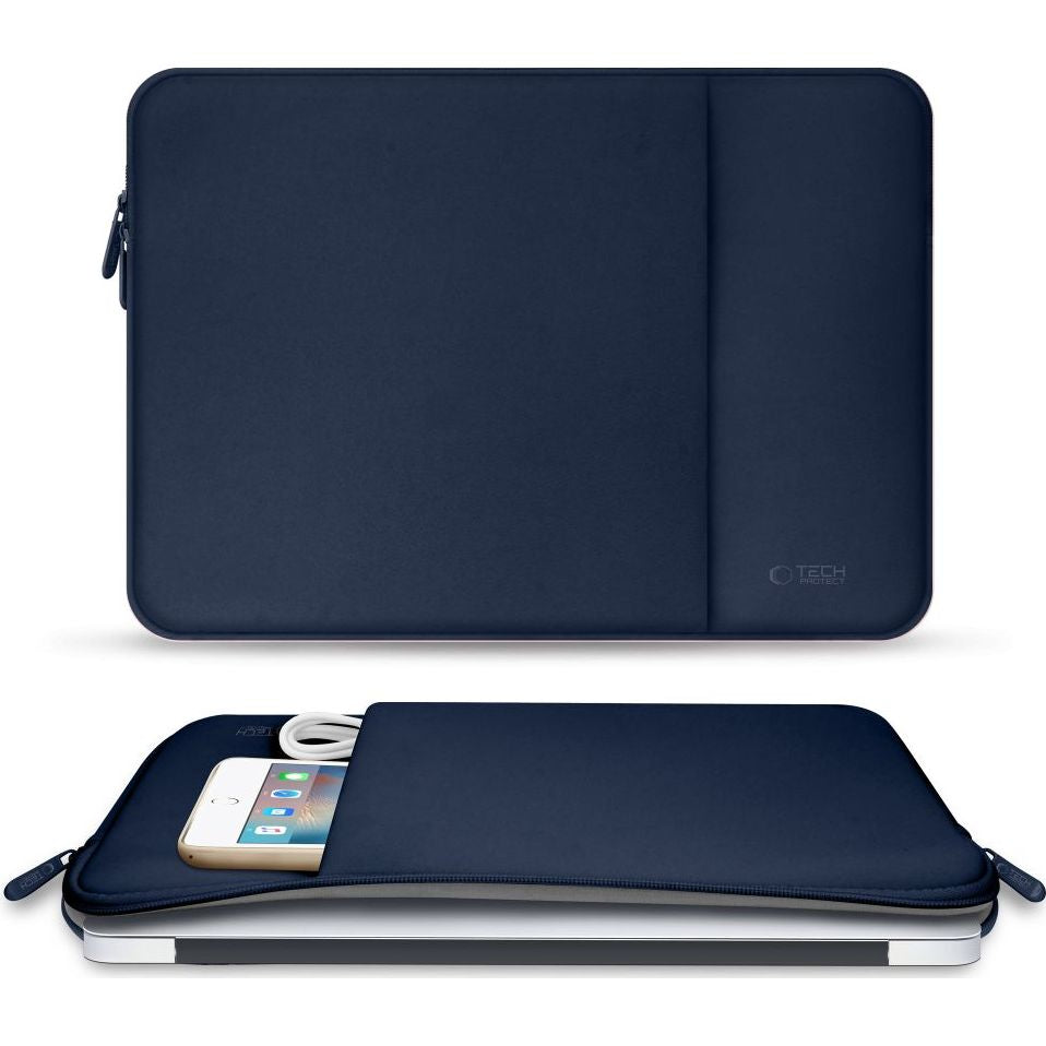 Schutzhülle für 15" / 16" Laptop, Tech-Protect Neopren, Dunkelblau