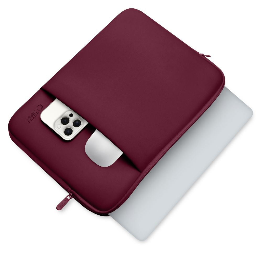 Schutzhülle für 14" Laptop, Tech-Protect Neopren, Kastanienbraun