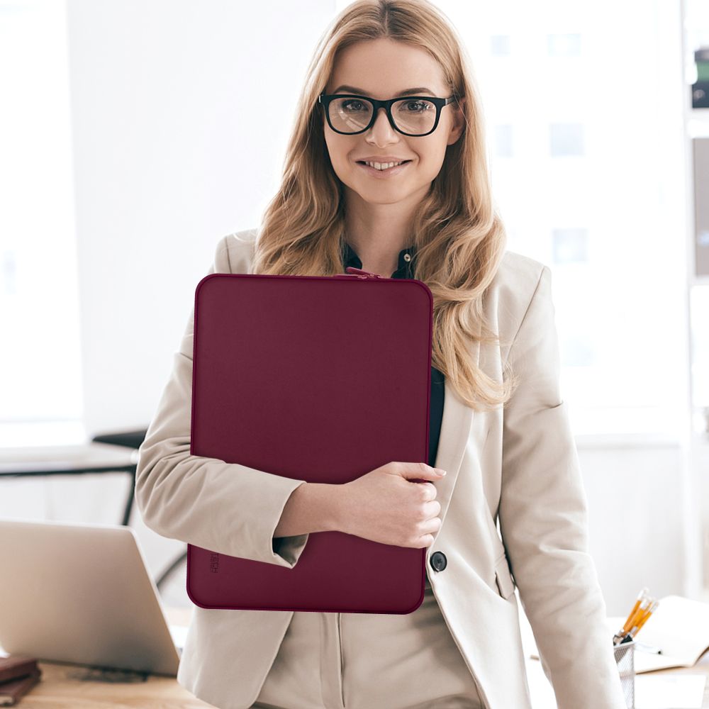 Schutzhülle für 14" Laptop, Tech-Protect Neopren, Kastanienbraun