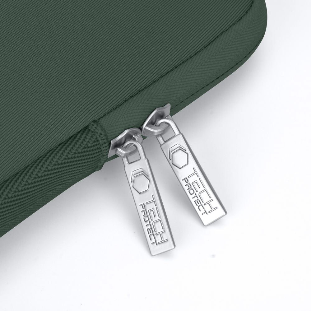 Schutzhülle für 13" / 14" Laptop, Tech-Protect Neo Slim, Dunkelgrün