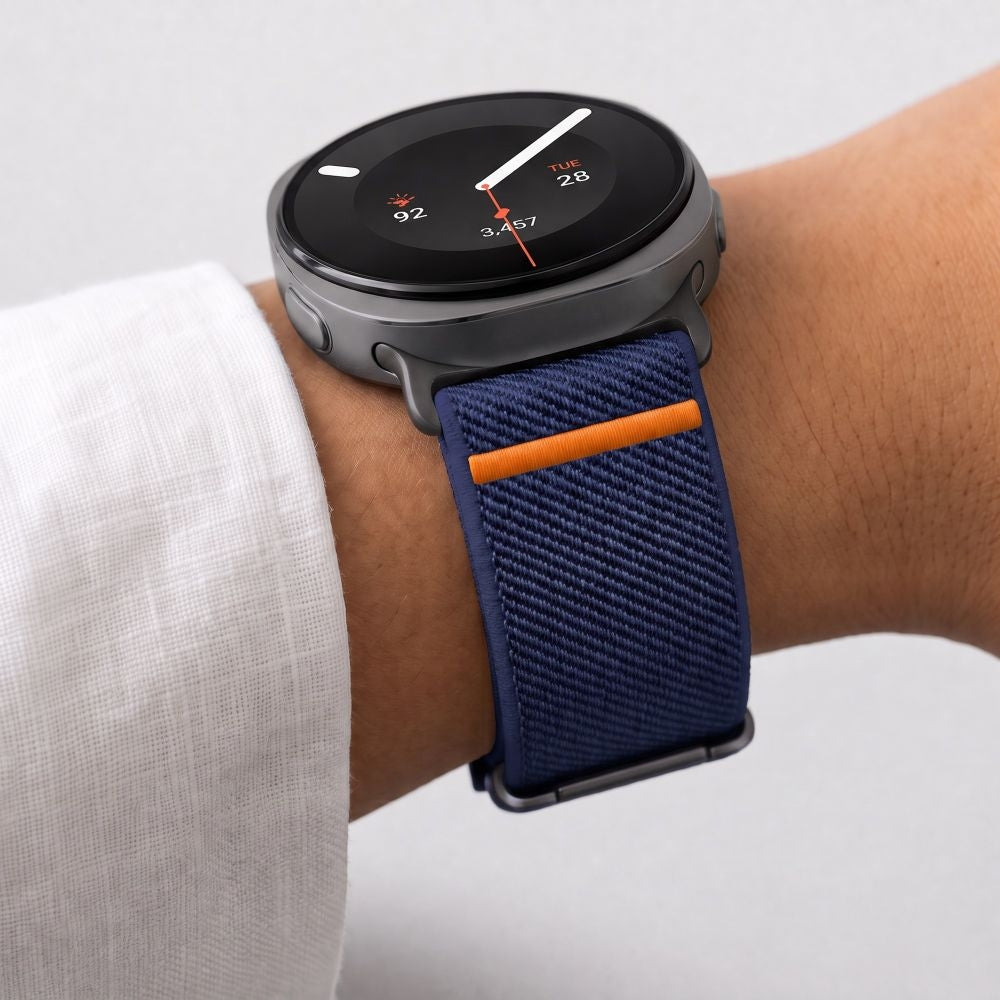 Armband für Galaxy Watch 9 40 mm / 44 mm / 8 40 mm / 44 mm / 8 Classic 46 mm, Tech-Protect Nylon Clasp, Dunkelblau