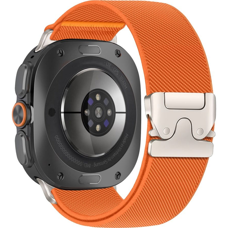 Armband für Galaxy Watch Ultra 2 / Ultra, Tech-Protect Nylon Clasp, Orange