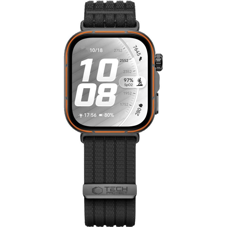 Nylon Armband für Huawei Watch Fit 5 / 5 Pro / 4 / 4 Pro / 3, Tech-Protect, Schwarz