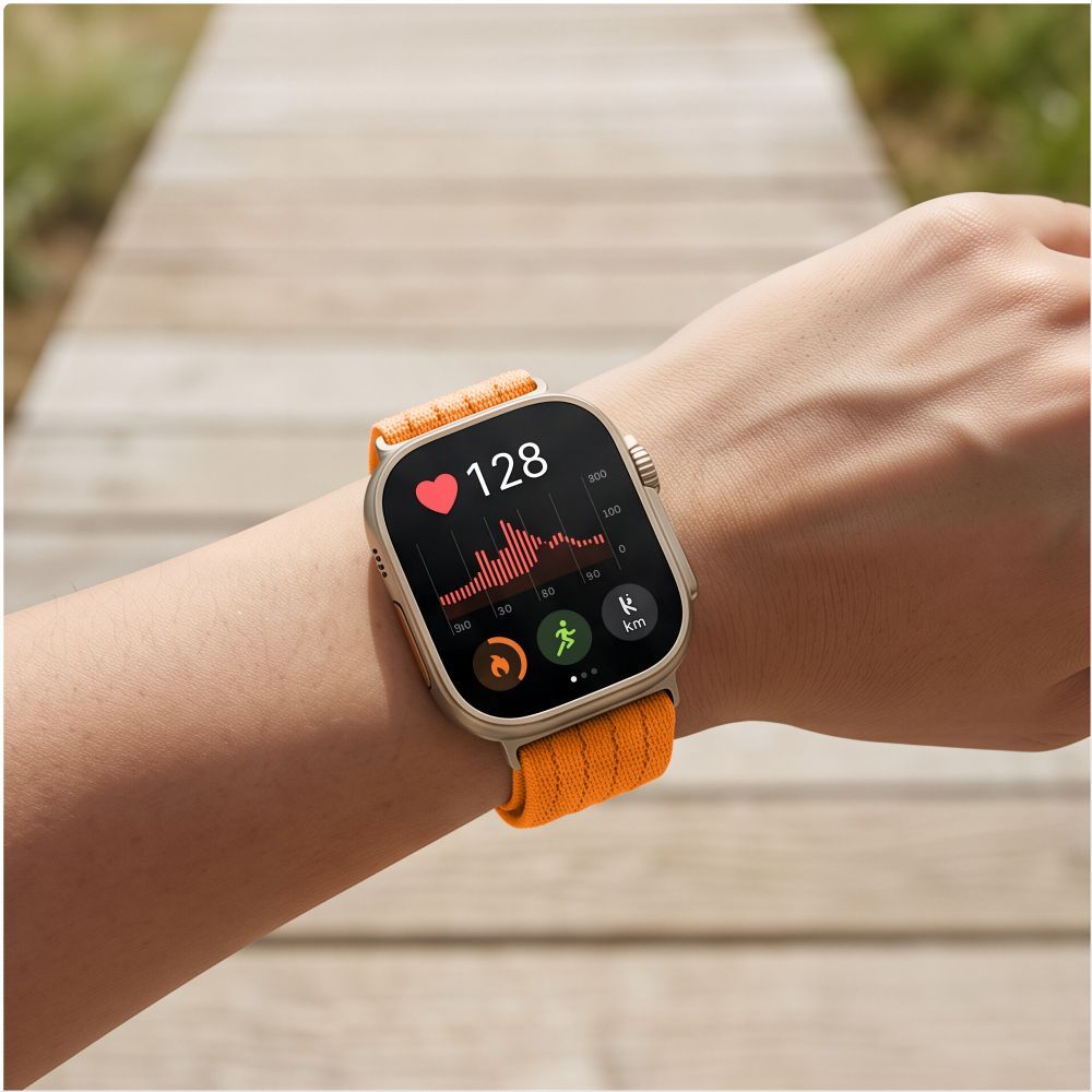 Nylon Armband für Huawei Watch Fit 5 / 5 Pro / 4 / 4 Pro / 3, Tech-Protect, Orange