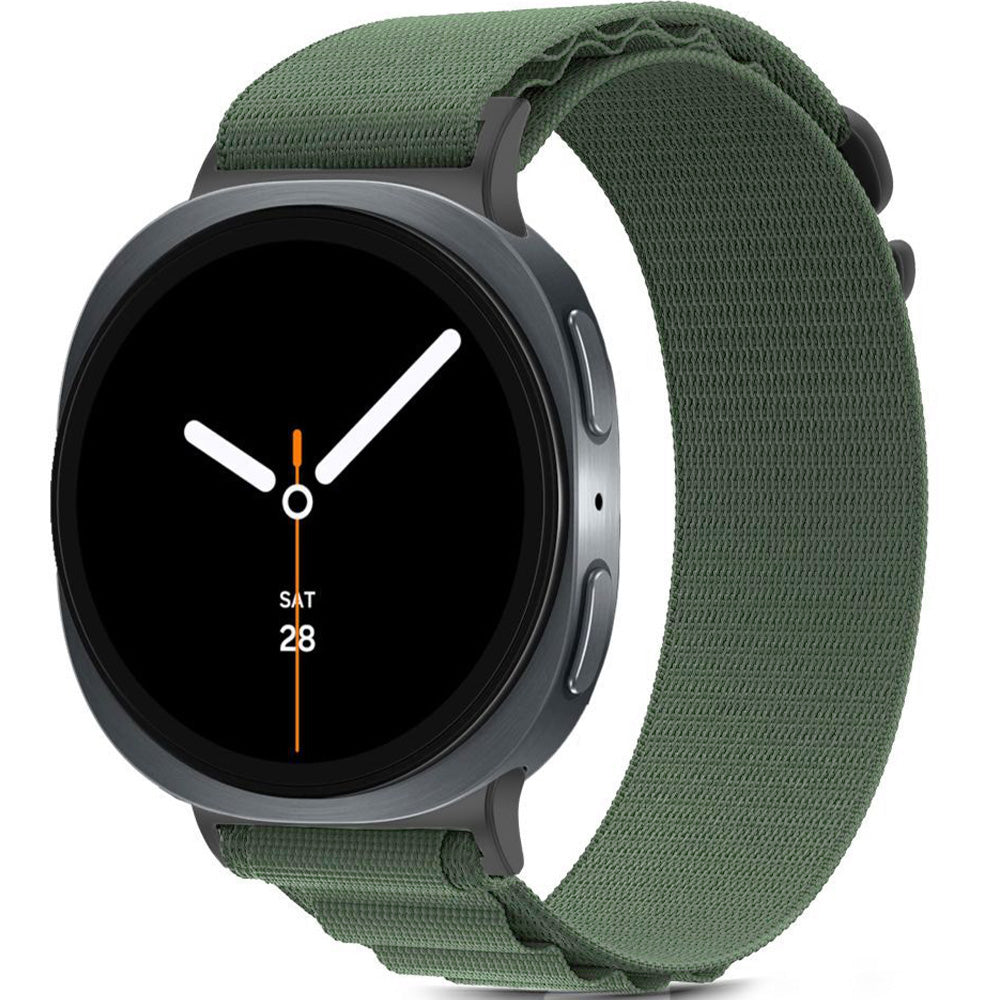 Armband für Galaxy Watch 8 40 mm / 44 mm / 8 Classic 46 mm, Tech-Protect Nylon Pro, Dunkelgrün