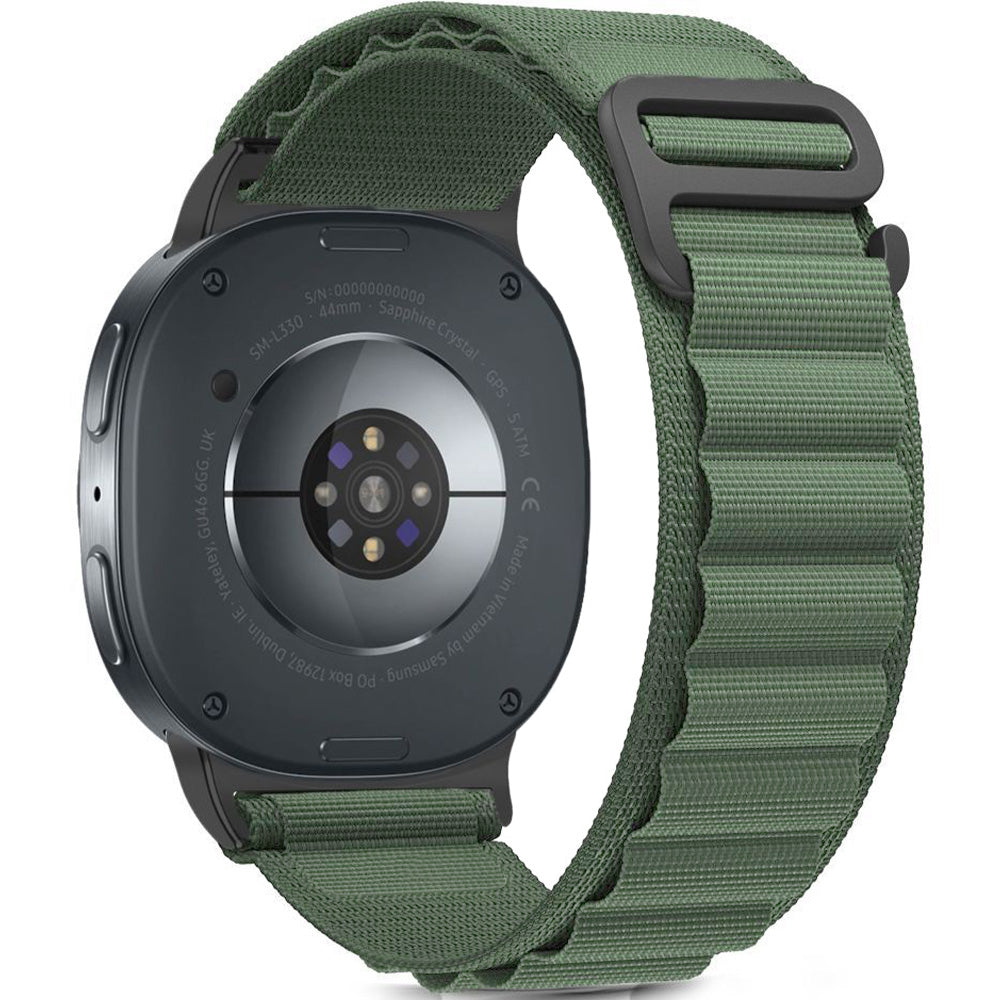 Armband für Galaxy Watch 8 40 mm / 44 mm / 8 Classic 46 mm, Tech-Protect Nylon Pro, Dunkelgrün