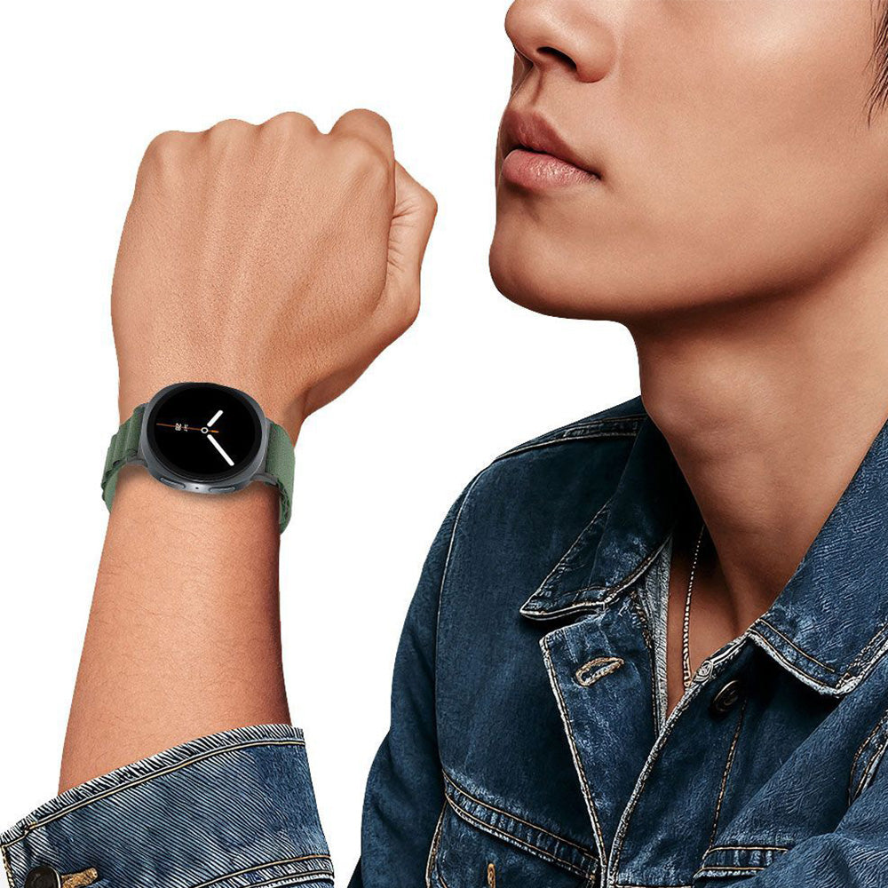 Armband für Galaxy Watch 8 40 mm / 44 mm / 8 Classic 46 mm, Tech-Protect Nylon Pro, Dunkelgrün