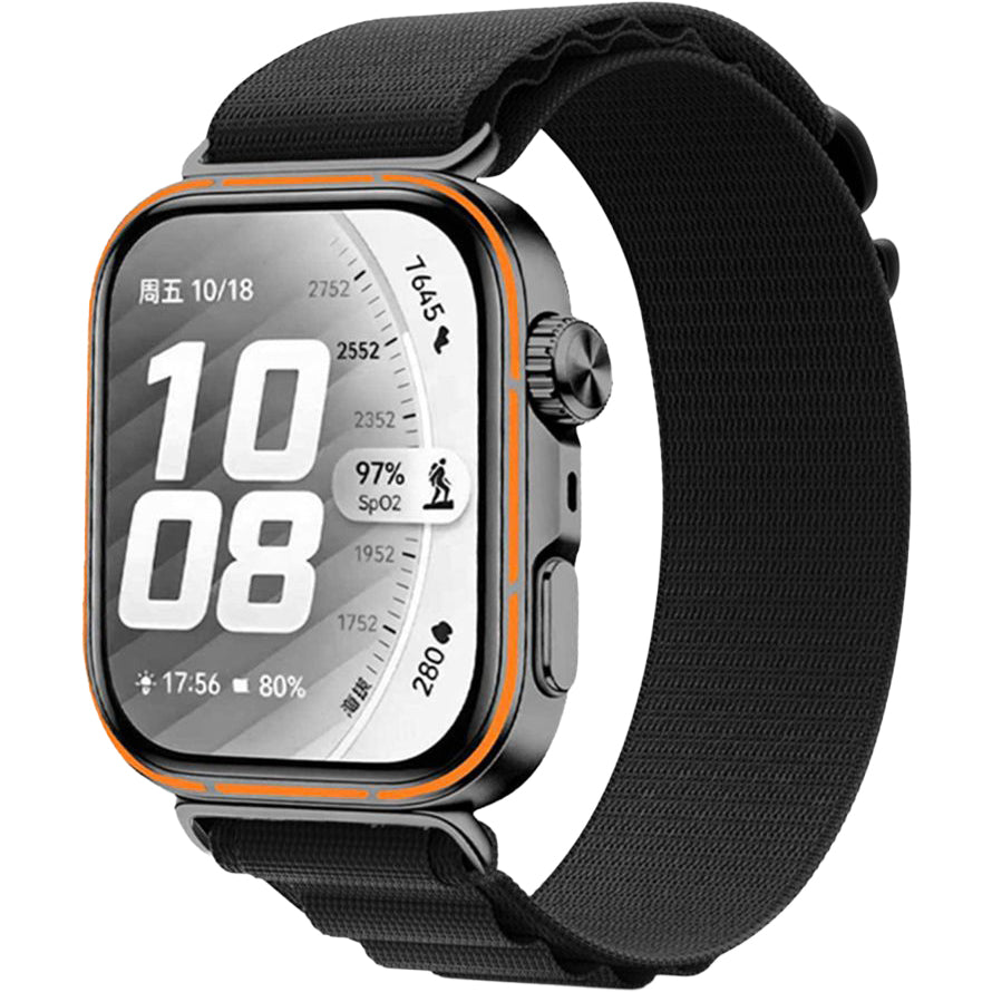 Armband für Huawei Watch Fit 5 Pro /5/4 Pro/4/3, Tech-Protect Nylon Pro, Schwarz