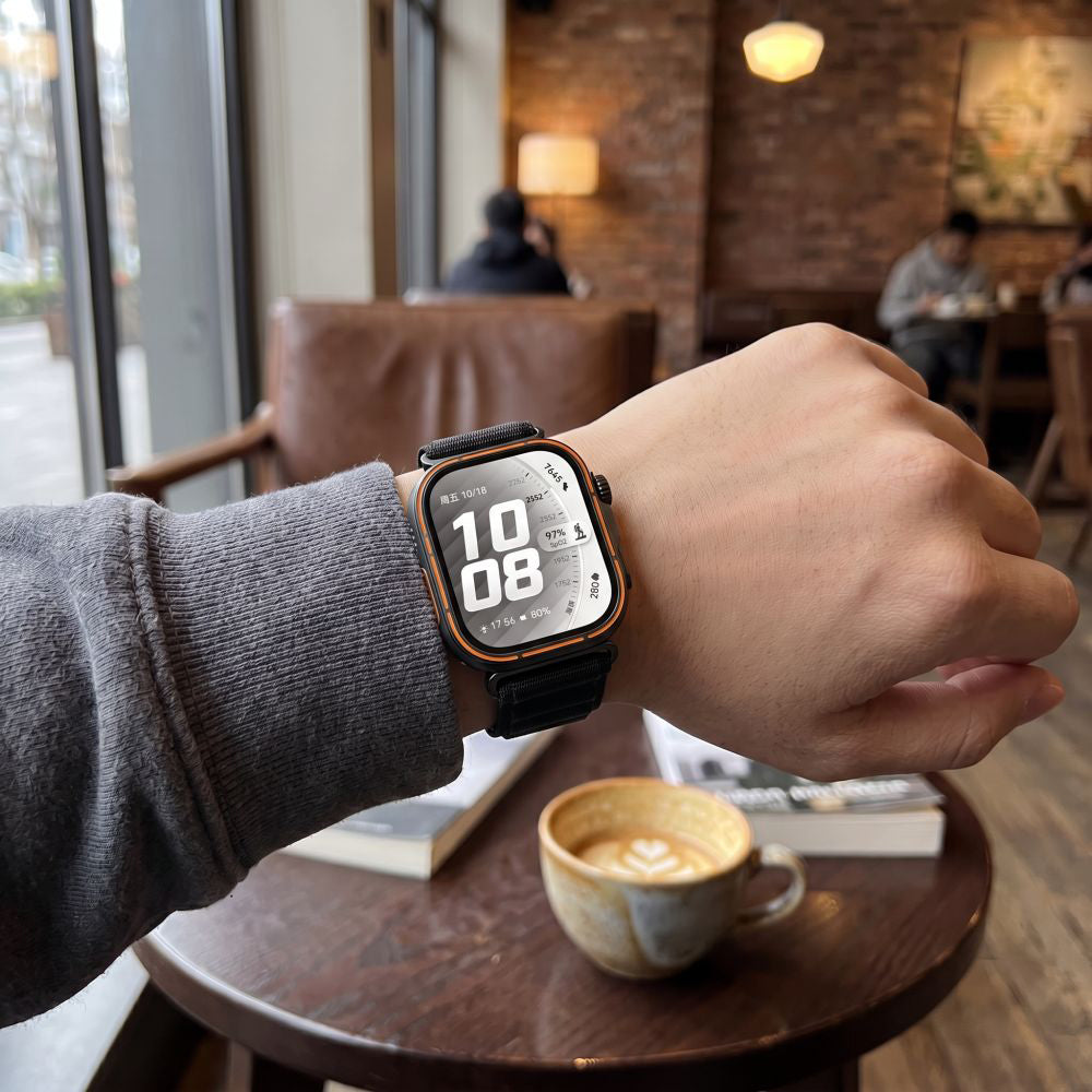 Armband für Huawei Watch Fit 5 Pro /5/4 Pro/4/3, Tech-Protect Nylon Pro, Schwarz