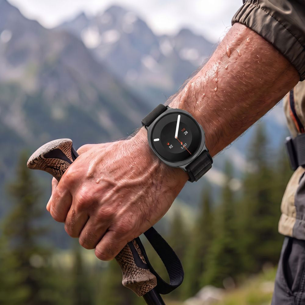 Armband für Galaxy Watch 9 40 mm / 44 mm / 8 40 mm / 44 mm / 8 Classic 46 mm, Tech-Protect Nylon Pro, Schwarz