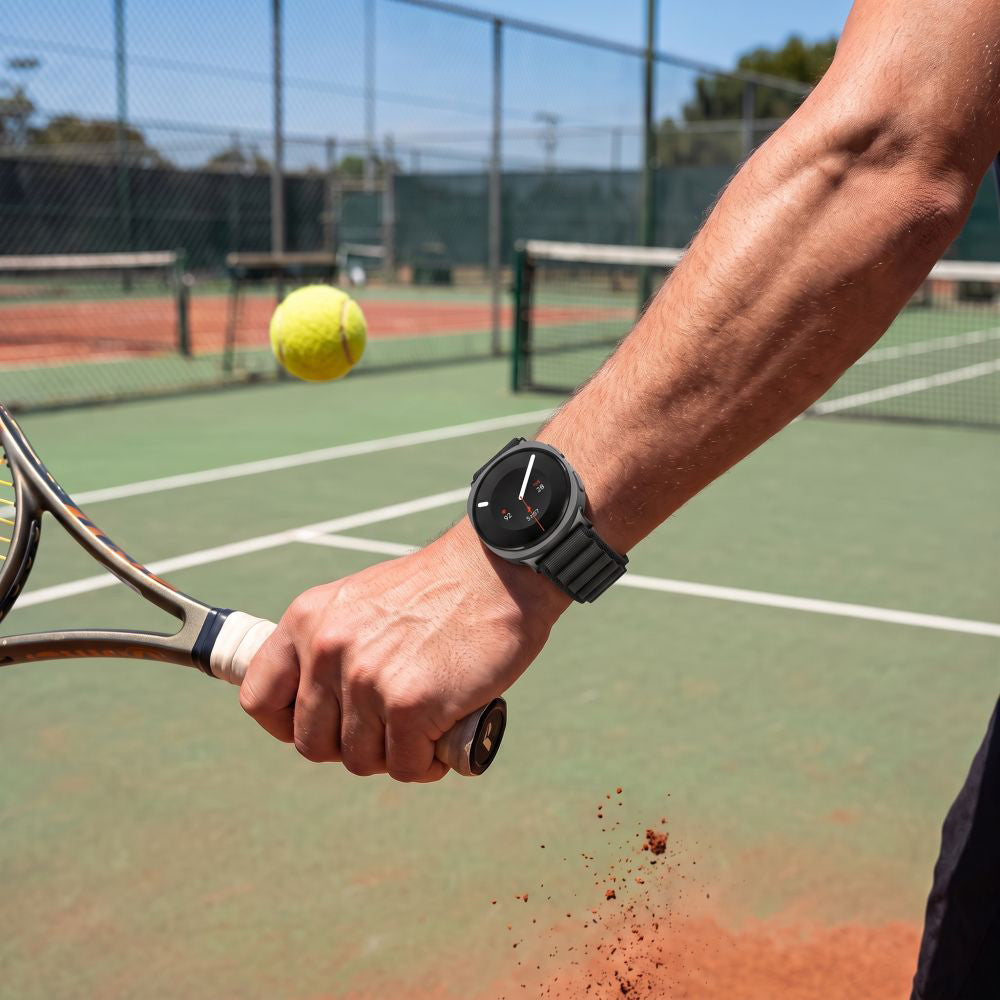 Armband für Galaxy Watch 9 40 mm / 44 mm / 8 40 mm / 44 mm / 8 Classic 46 mm, Tech-Protect Nylon Pro, Schwarz