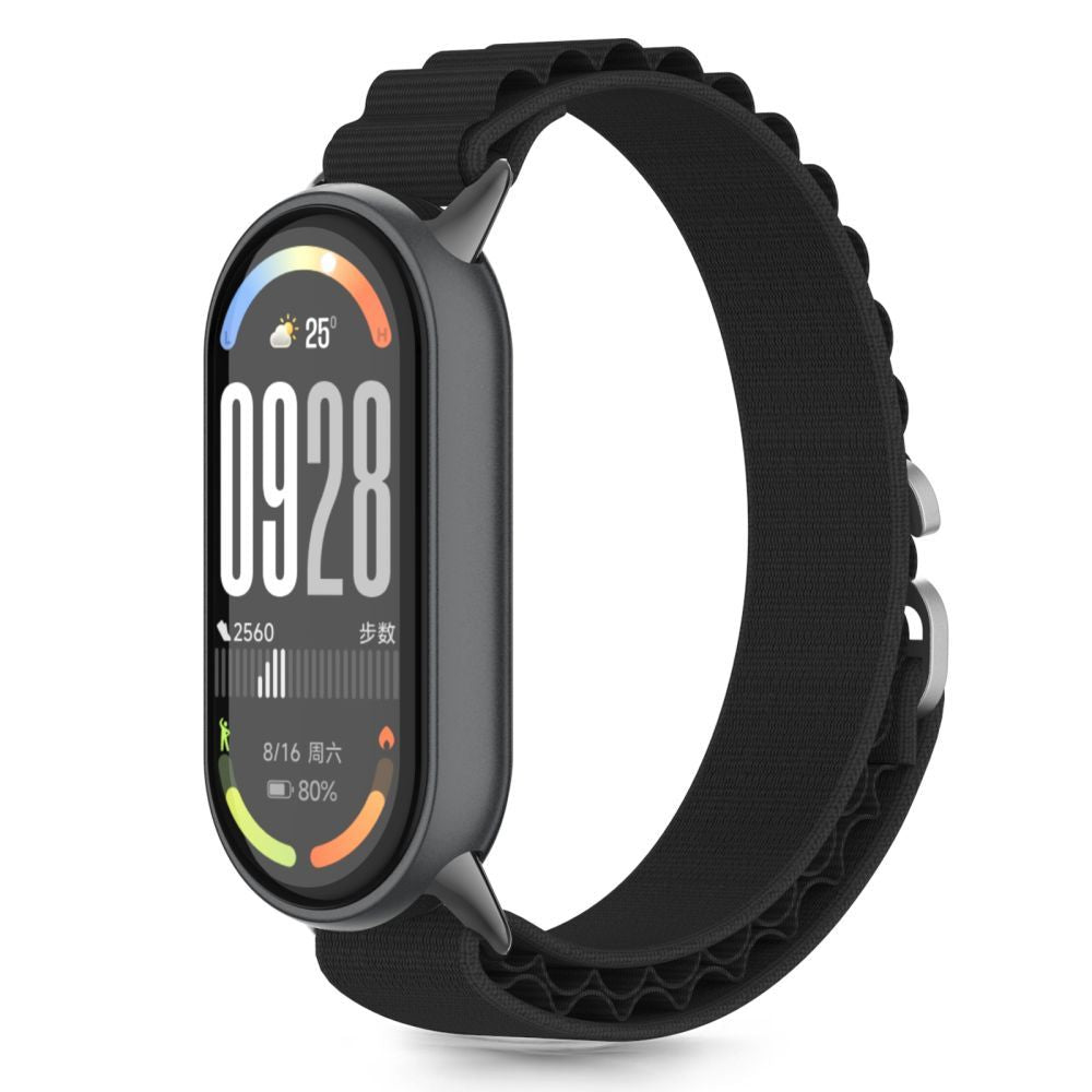 Armband für Xiaomi Smart Band 8 / 9 / 10 / NFC, Tech-Protect Nylon Pro, Schwarz
