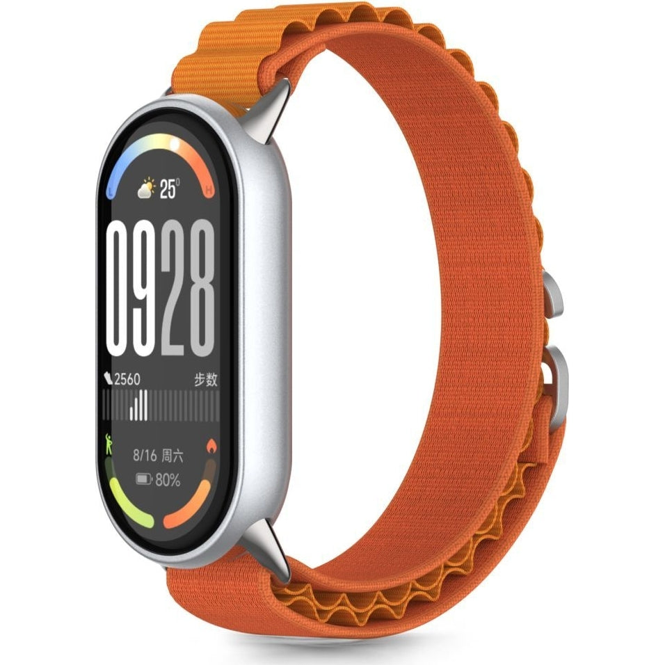 Armband für Xiaomi Smart Band 10 / 9 / 9 NFC / 8, Tech-Protect Nylon Pro, Orange