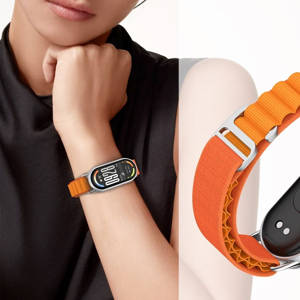 Armband für Xiaomi Smart Band 10 / 9 / 9 NFC / 8, Tech-Protect Nylon Pro, Orange