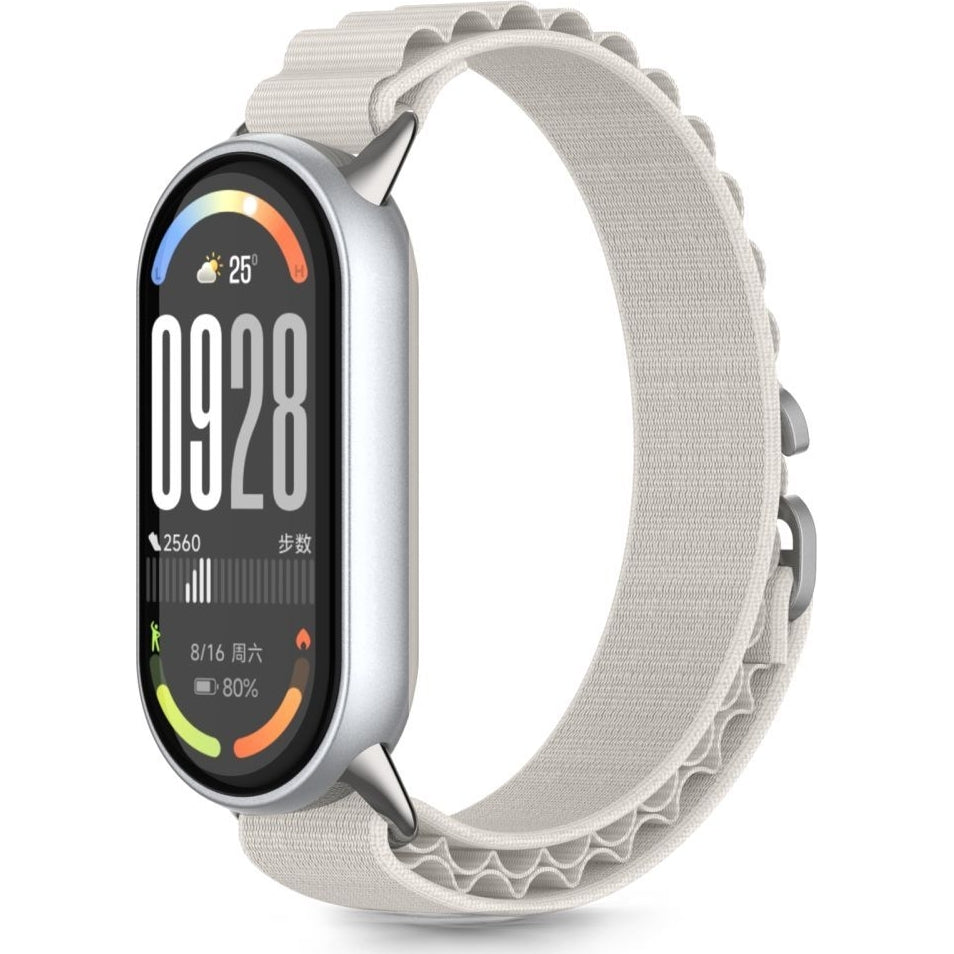 Armband für Xiaomi Smart Band 10 / 9 / 9 NFC / 8, Tech-Protect Nylon Pro, Grau