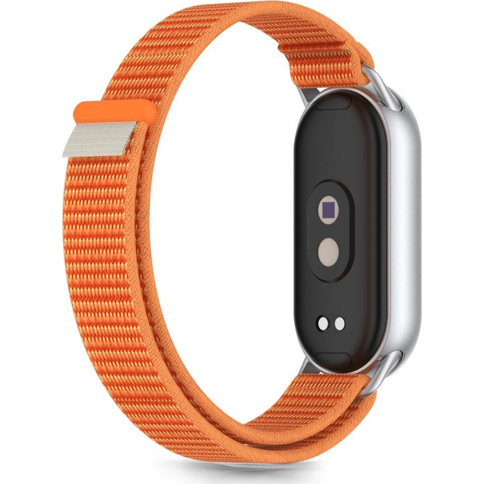 Armband für Xiaomi Smart Band 10 / 9 / 9 NFC / 8, Tech-Protect Nylon Strap,Orange/Grau