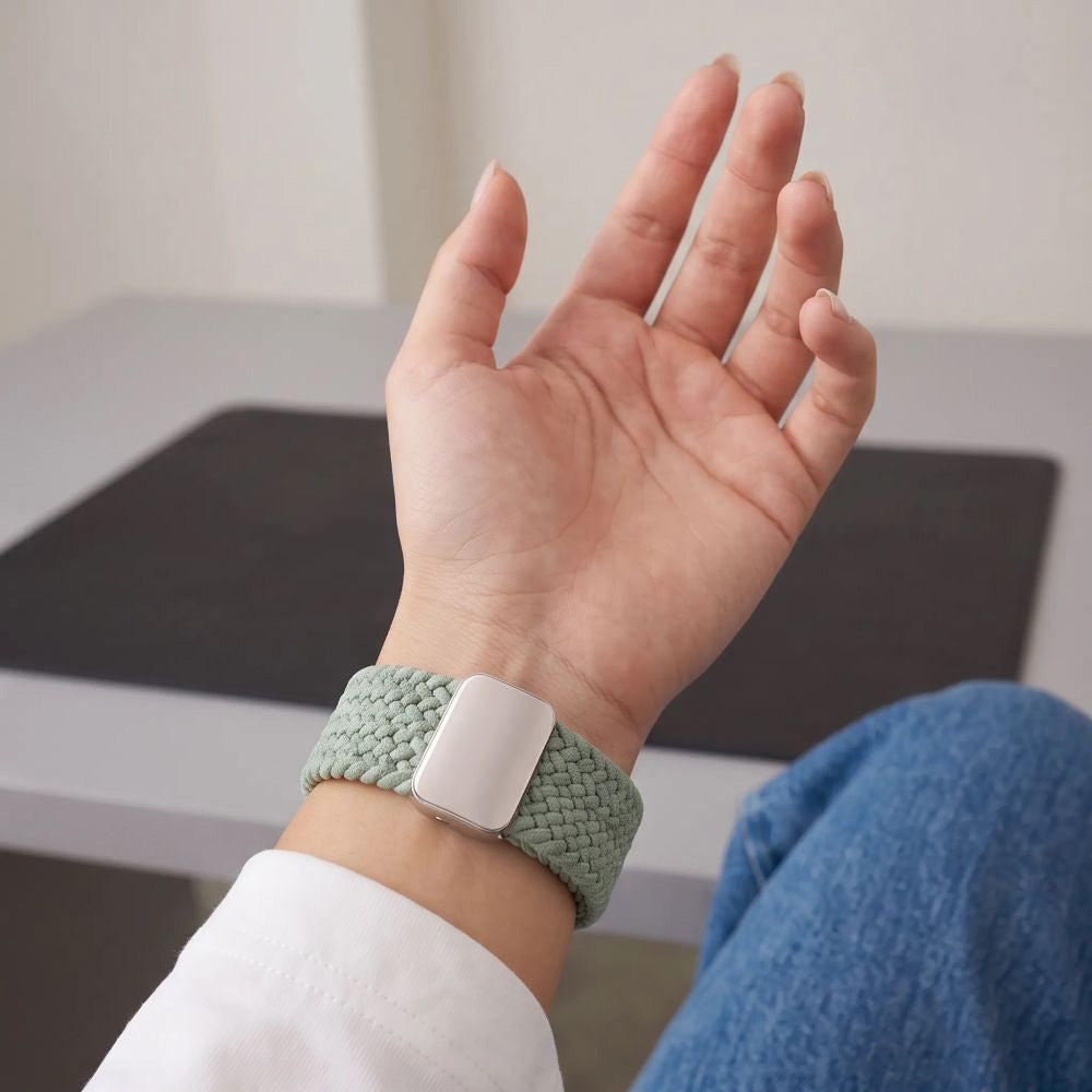 Armband für Apple Watch 44/45/46/49 mm, Tech-Protect Nylonmag, Pistazienfarben (5/8)
