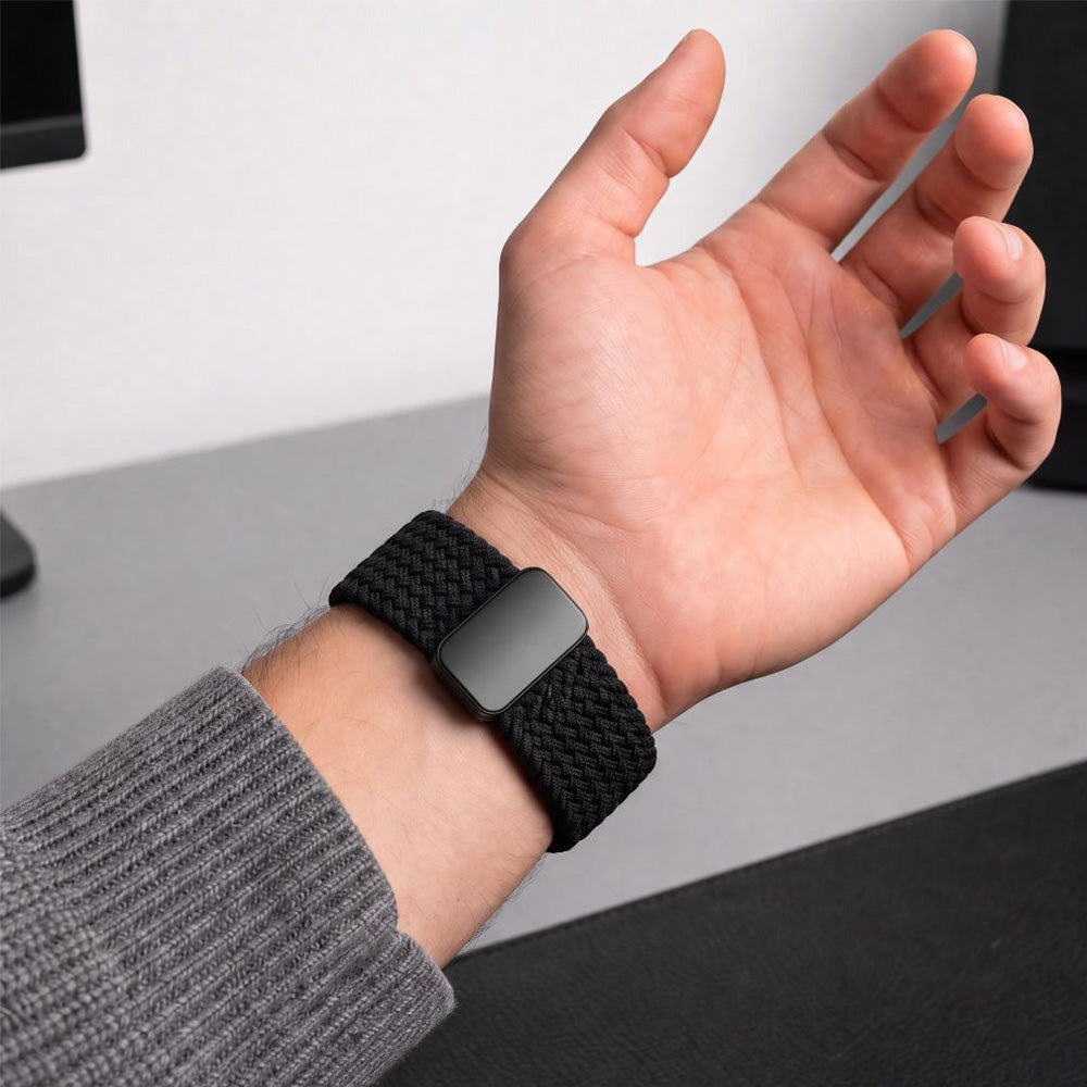 Armband für Galaxy Watch 9 40 mm / 44 mm / 8 40 mm / 44 mm / 8 Classic, Tech-Protect Nylonmag, Schwarz