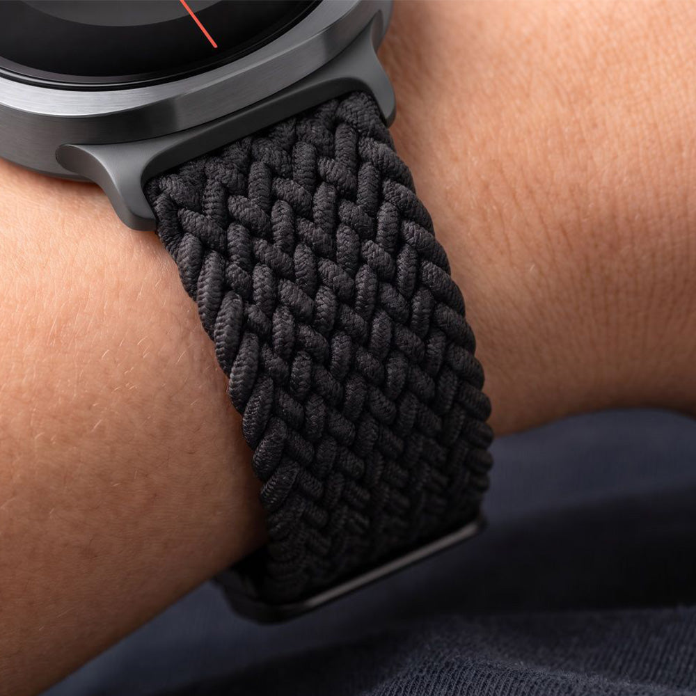 Armband für Galaxy Watch 9 40 mm / 44 mm / 8 40 mm / 44 mm / 8 Classic, Tech-Protect Nylonmag, Schwarz