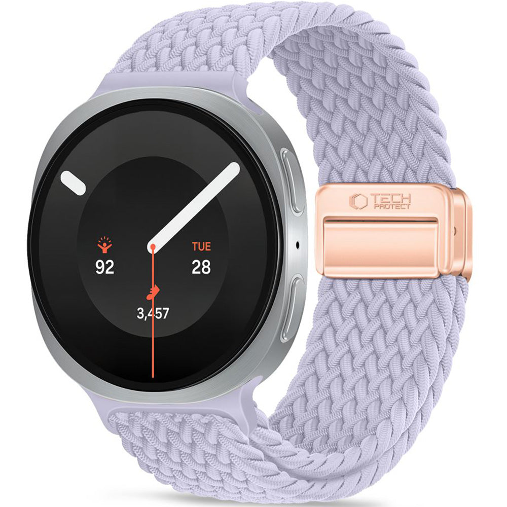 Armband für Galaxy Watch 9 40 mm / 44 mm / 8 40 mm / 44 mm / 8 Classic, Tech-Protect Nylonmag, Violett