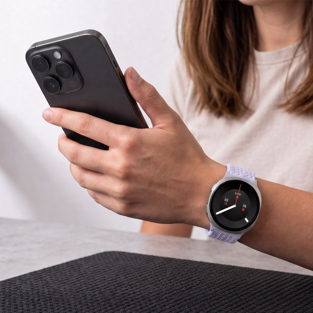 Armband für Galaxy Watch 9 40 mm / 44 mm / 8 40 mm / 44 mm / 8 Classic, Tech-Protect Nylonmag, Violett