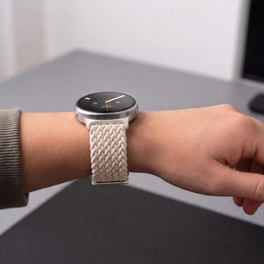 Armband für Galaxy Watch 9 40 mm / 44 mm / 8 40 mm / 44 mm / 8 Classic, Tech-Protect Nylonmag, Beige