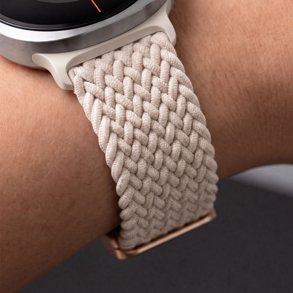 Armband für Galaxy Watch 9 40 mm / 44 mm / 8 40 mm / 44 mm / 8 Classic, Tech-Protect Nylonmag, Beige