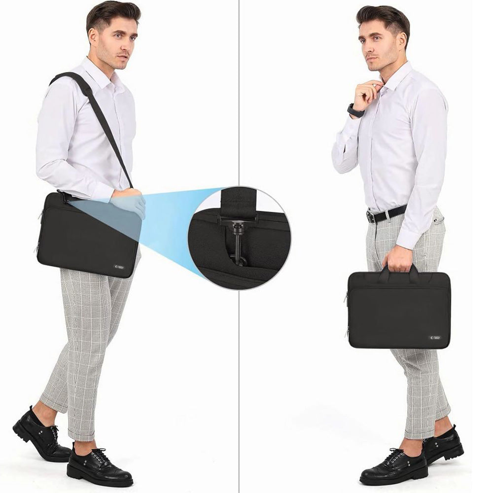 Umhängetasche für 13-14“ Laptop, Tech-Protect Pocket Bag, Schwarz