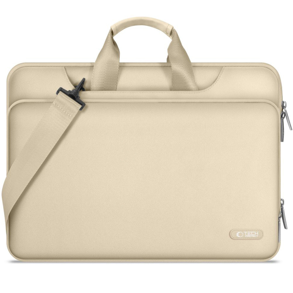 Umhängetasche für 15-16“ Laptop, Tech-Protect Pocket Bag, Beige