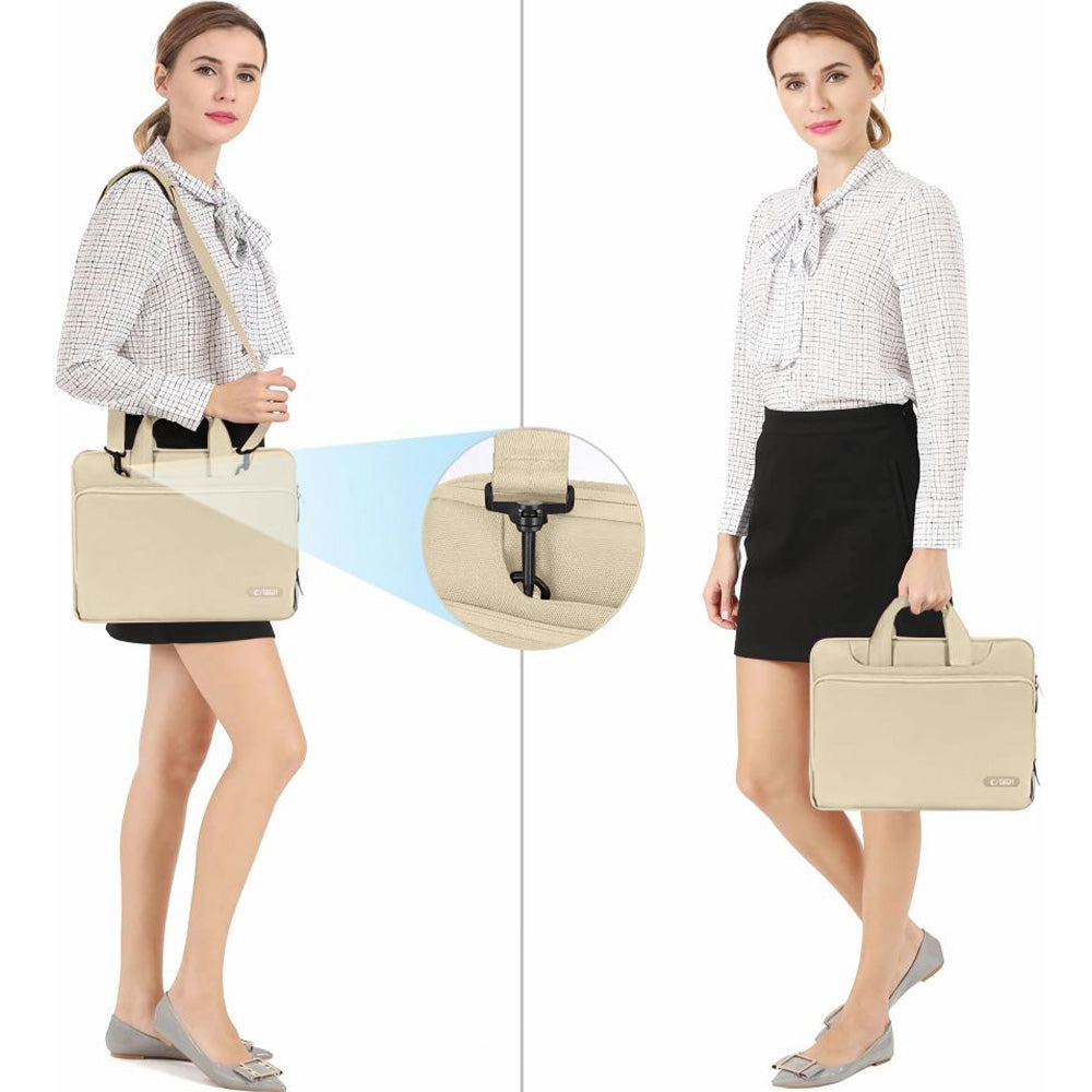 Umhängetasche für 15-16“ Laptop, Tech-Protect Pocket Bag, Beige