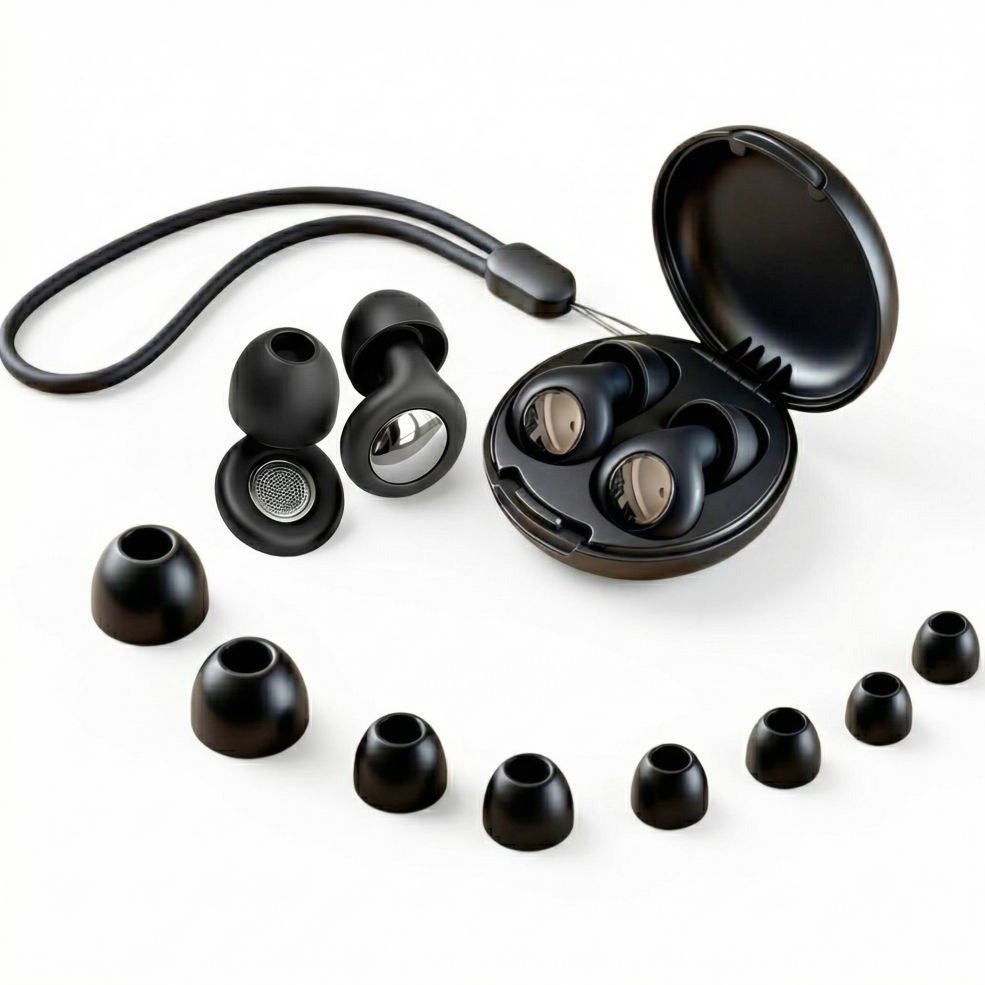 Silikon-Ohrstöpsel Tech-Protect QuietFit, Schwarz