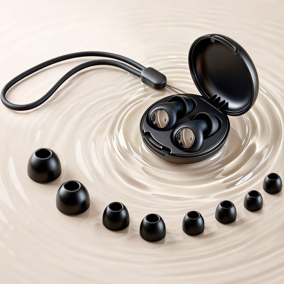Silikon-Ohrstöpsel Tech-Protect QuietFit, Schwarz