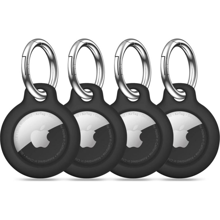 Schutzhülle für Apple AirTag Tech-Protect Rough 4-pack, Schwarz