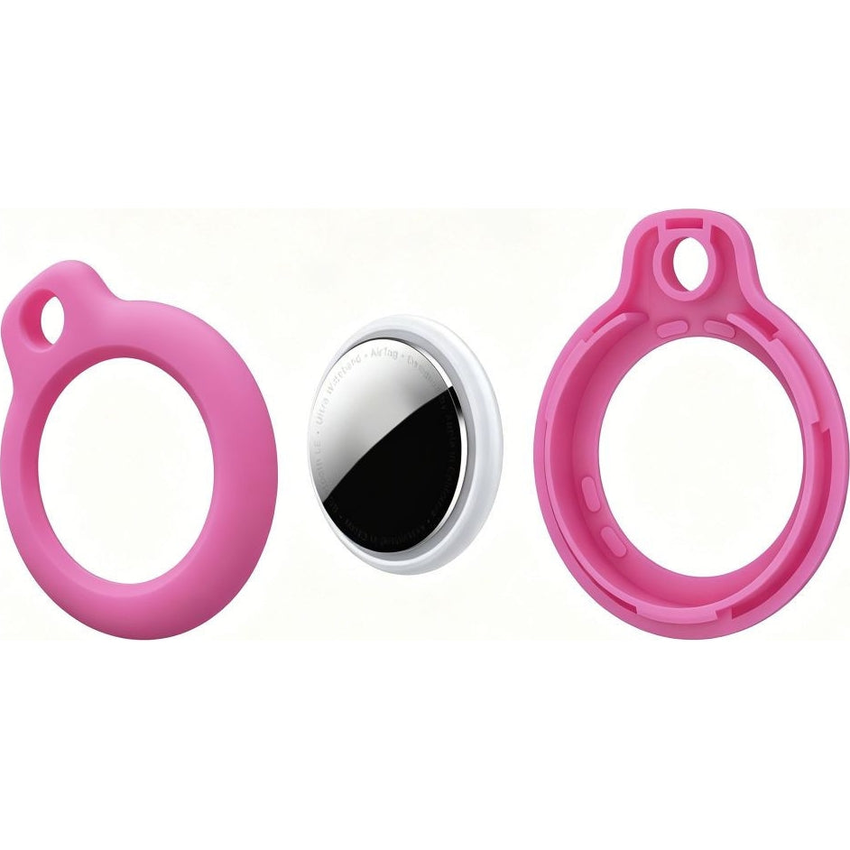 Schutzhülle / Schlüsselanhänger für Apple AirTag, Tech-Protect Rough, Rosa
