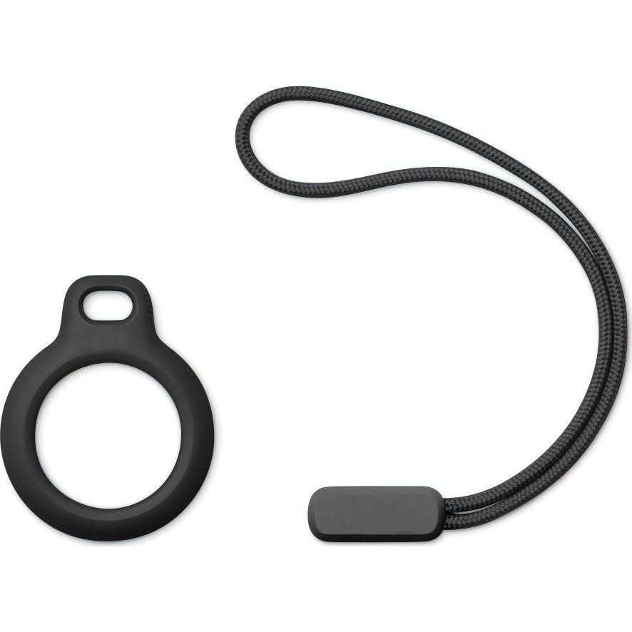 Schutzhülle / Schlüsselanhänger für Apple AirTag, Tech-Protect Rough Chain, 2 Stück, Schwarz