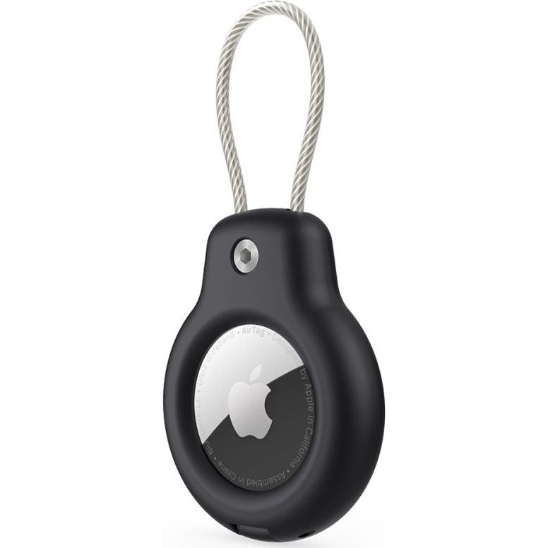 Schutzhülle / Schlüsselanhänger für Apple AirTag, Tech-Protect Rough Vein, 2 Stück, Schwarz
