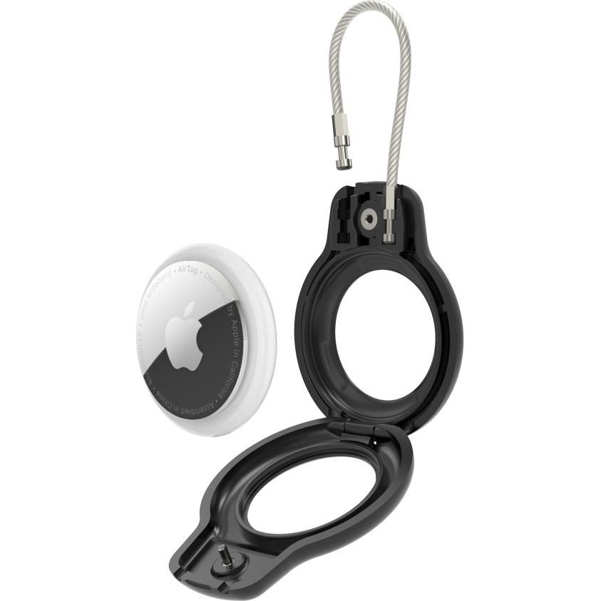 Schutzhülle / Schlüsselanhänger für Apple AirTag, Tech-Protect Rough Vein, 2 Stück, Schwarz