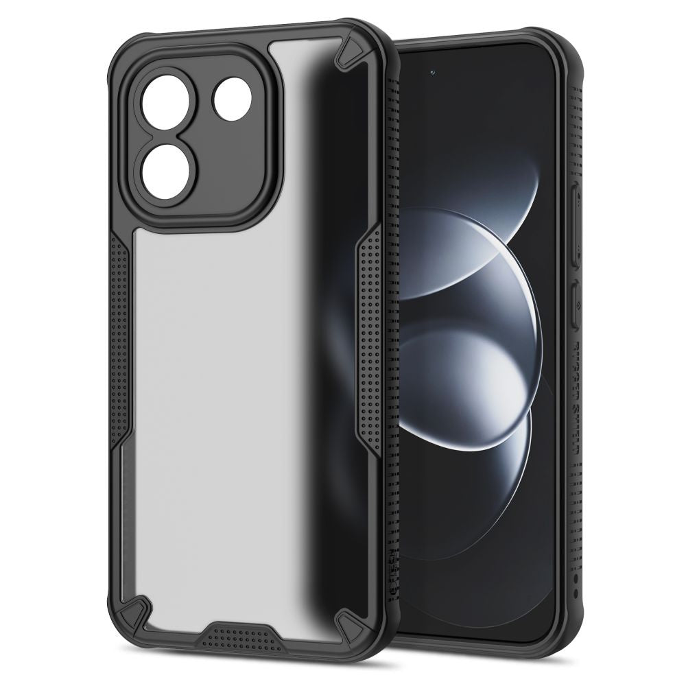 Handyhülle für Xiaomi Redmi Note 17 Pro Max 5G, Tech-Protect Rugged Shield, mattes Rauchfarben mit schwarzem Rahmen (2/7)