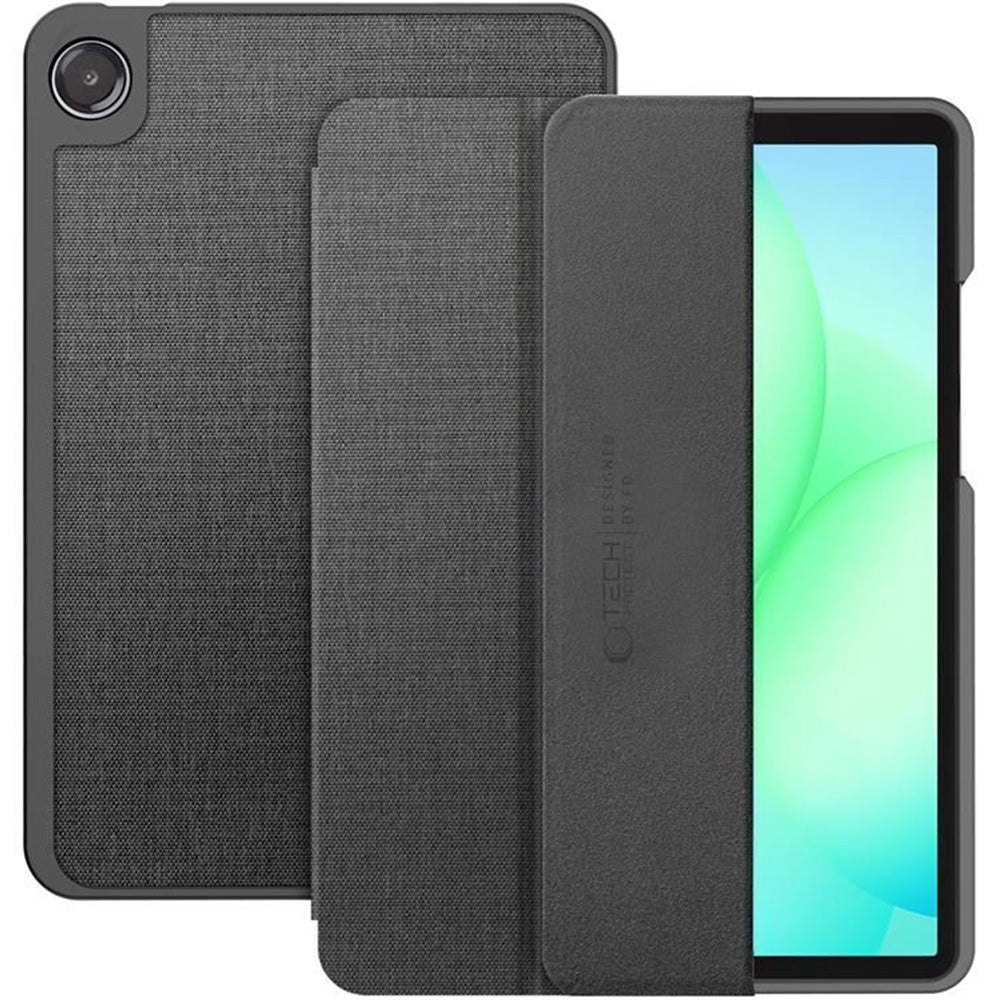 Schutzhülle für Galaxy Tab A11 / Tab A9, Tech-Protect SC Pen Canvas, Schwarz-Grau