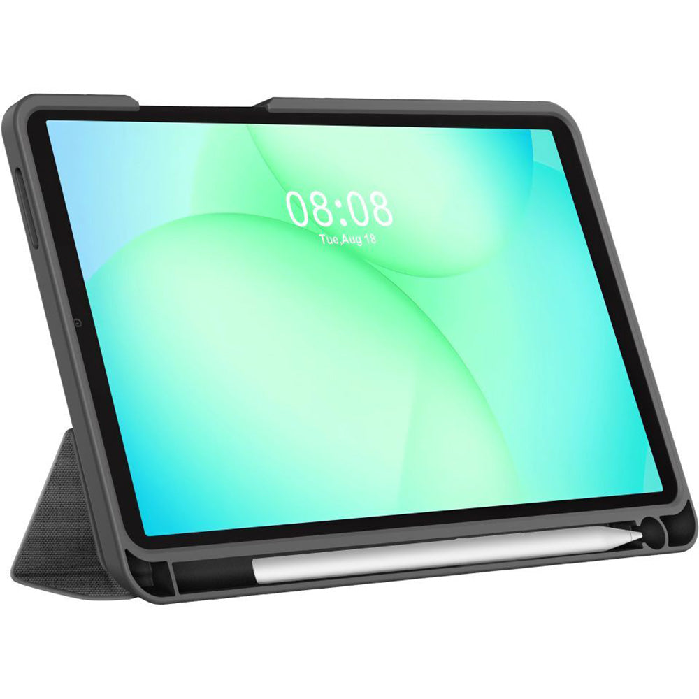 Schutzhülle für Galaxy Tab A11 / Tab A9, Tech-Protect SC Pen Canvas, Schwarz-Grau