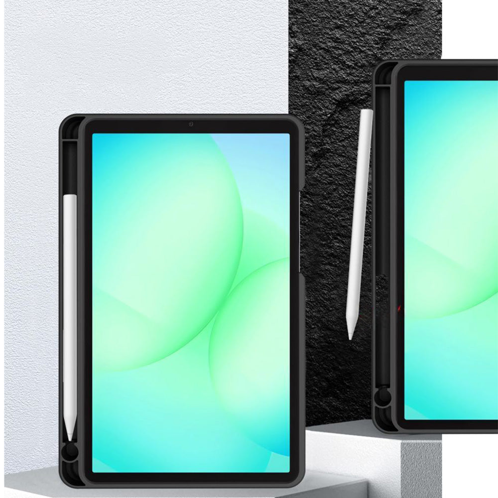Schutzhülle für Galaxy Tab A11 / Tab A9, Tech-Protect SC Pen Canvas, Schwarz